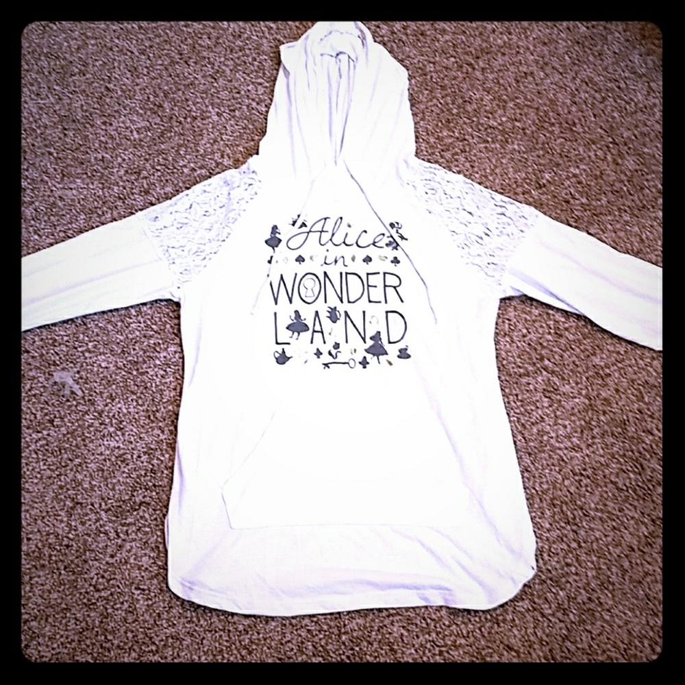 Alice in wonder land long sleeve with hoode